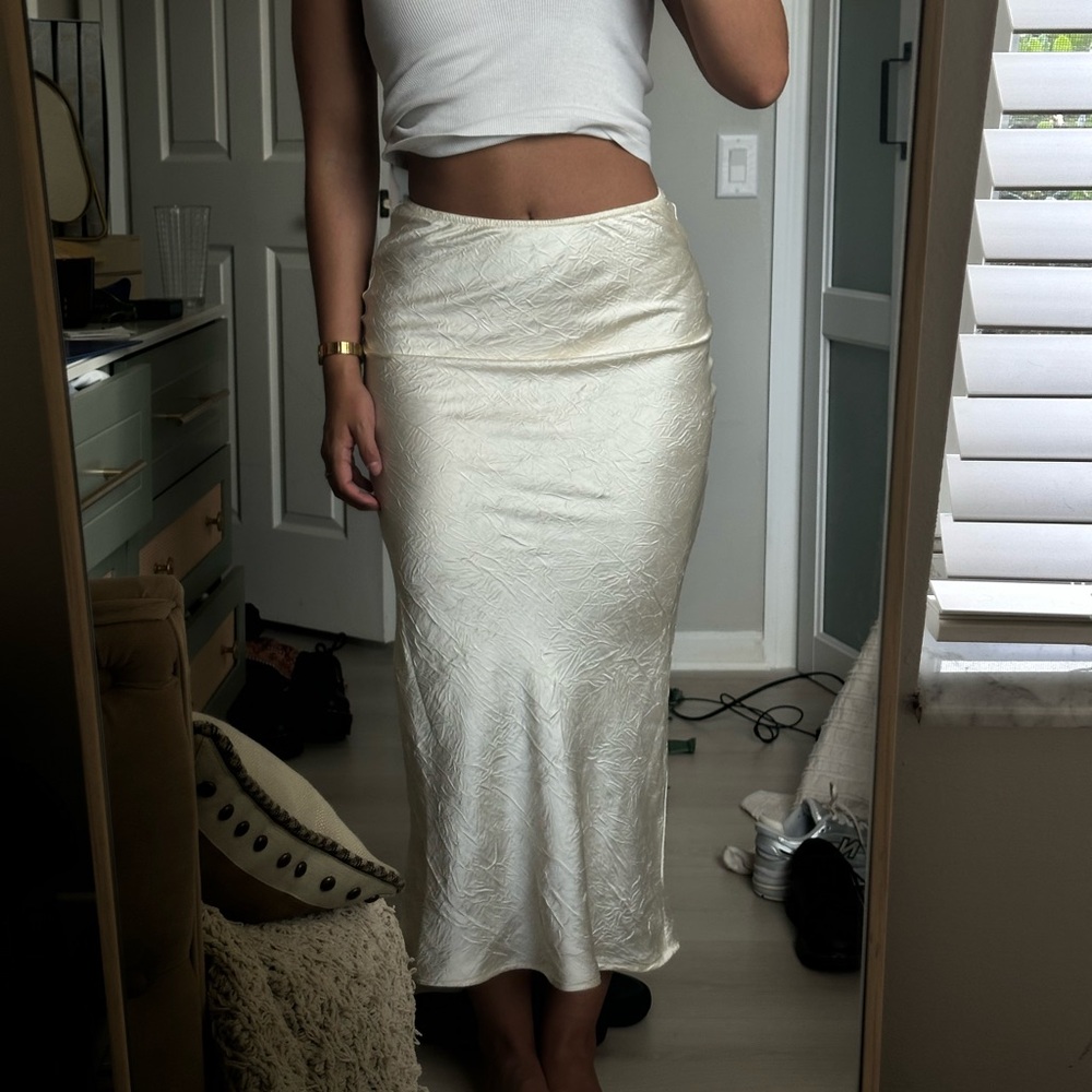 free people silk skirt